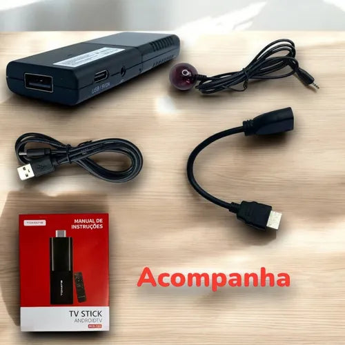 Smart Tv Android Stick Full Hd Tomate Cor Preto Tv Stick