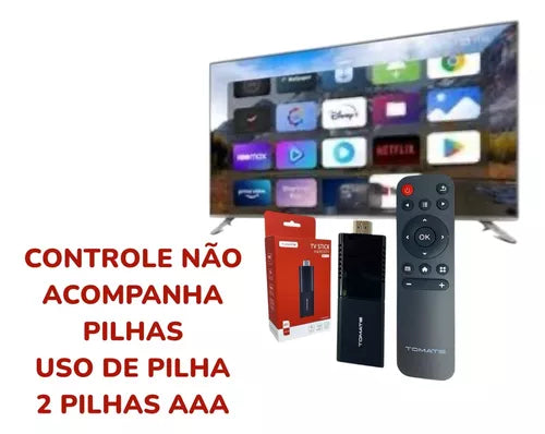 Aparelho Smart Stick Android 4k Ultra Hd Cor Preto