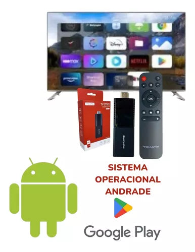 Aparelho Smart Stick Android 4k Ultra Hd Cor Preto